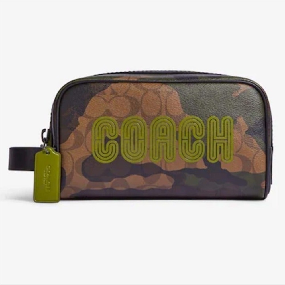 NWT Coach travel kit in Signature Canvas with Como Print and Coach Patch - Picture 8 of 8